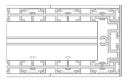 Modular box rail profile rail detail