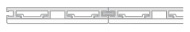 Modular thin profile rail detail